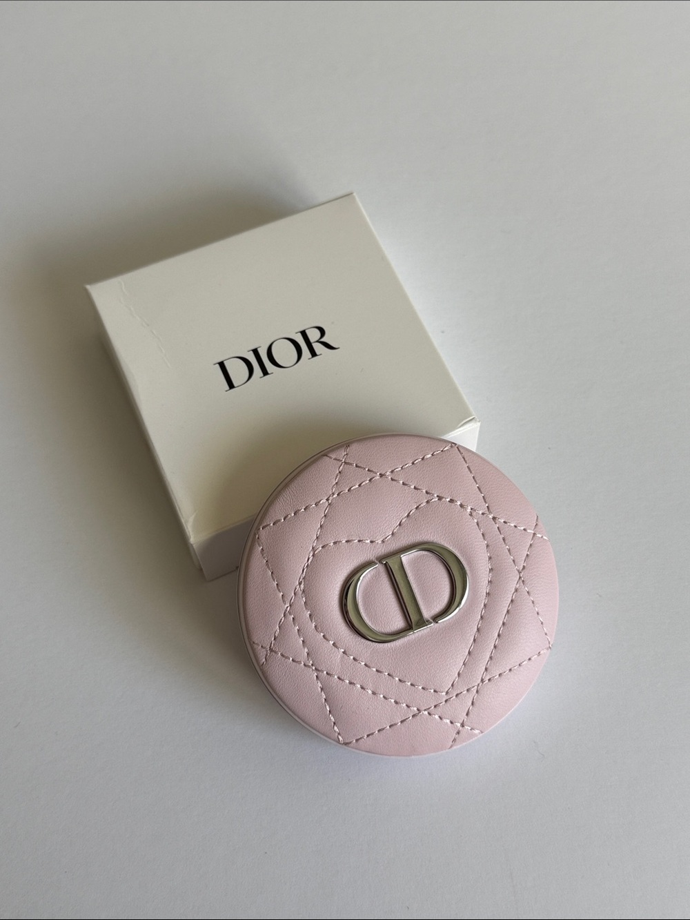 Dior Beauty Pink Silver Makeup Compact Mirror VIP Gift New in Box